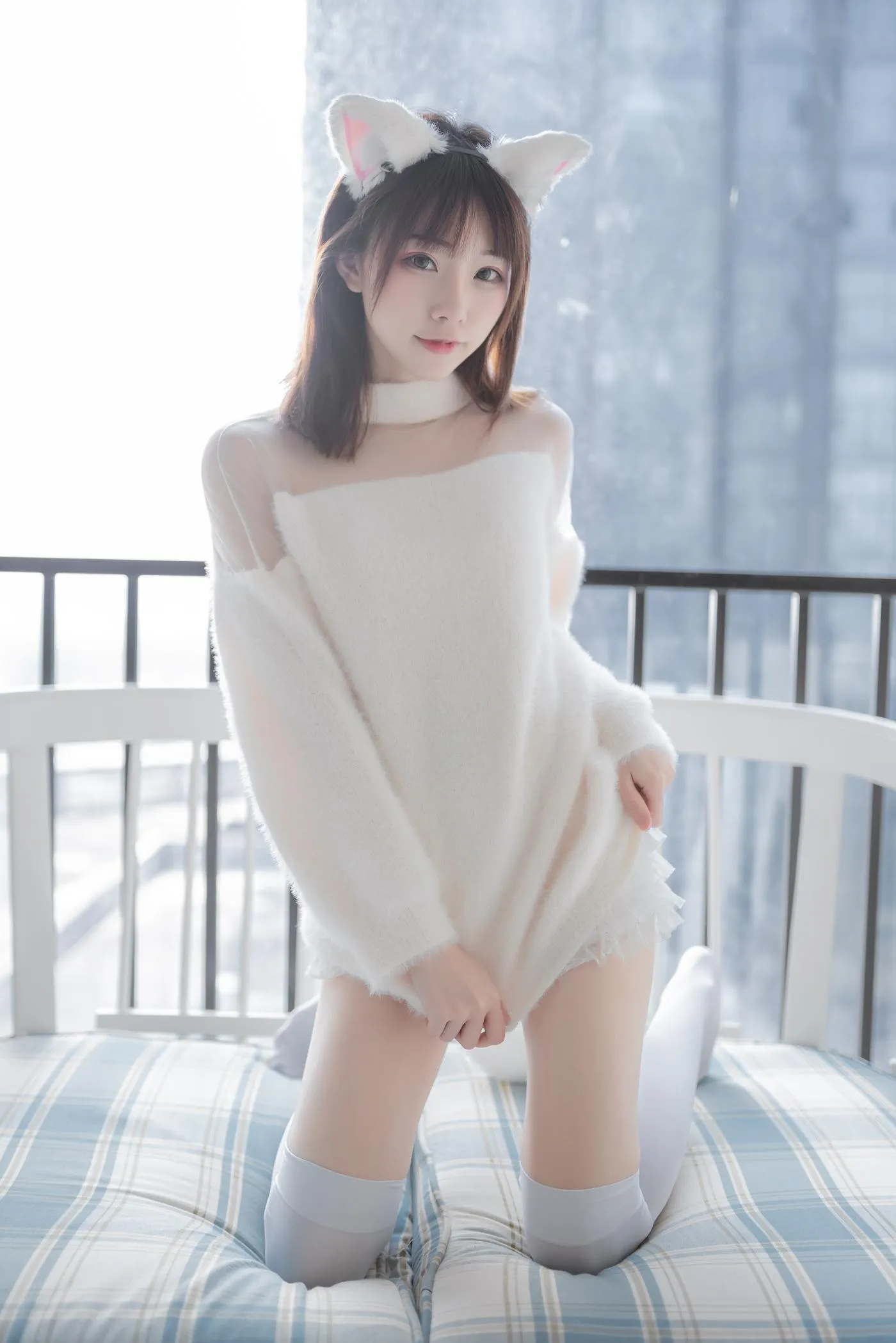 绮太郎_Kitaro – NO.28 -白喵女友 [41P]插图4